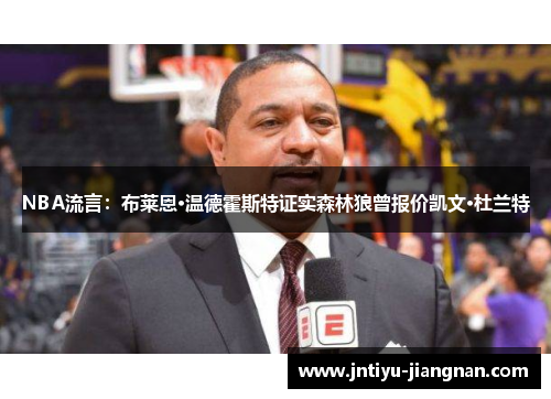 NBA流言：布莱恩·温德霍斯特证实森林狼曾报价凯文·杜兰特